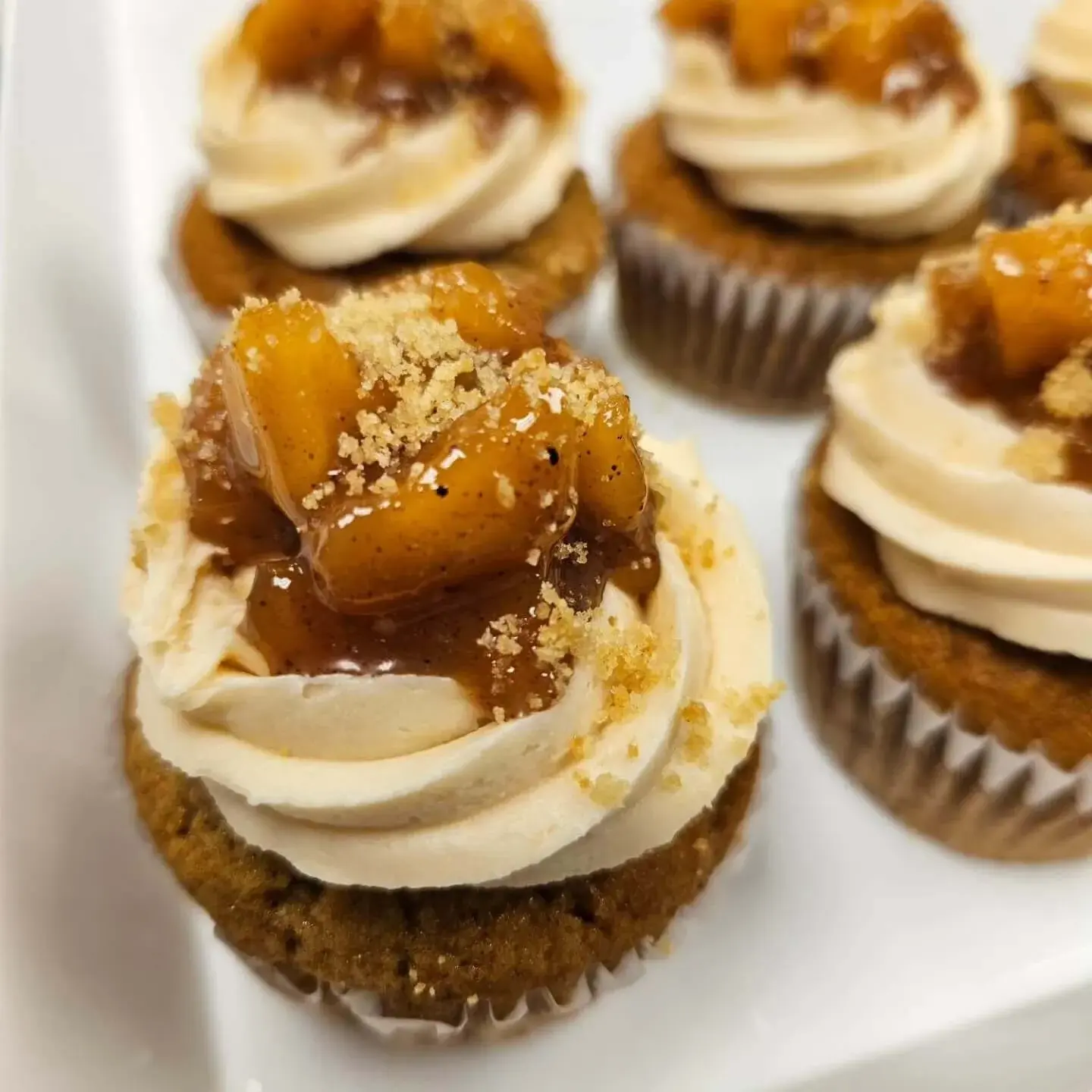 Apple pie cupcakes.